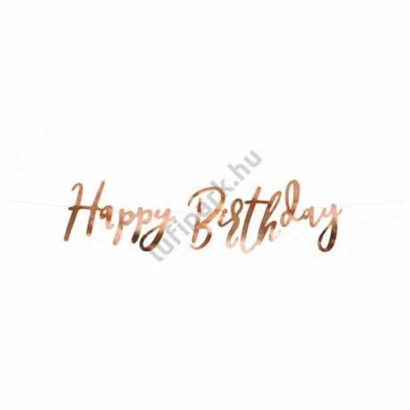 ROSEGOLD HAPPY BIRTHDAY FELIRAT