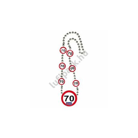 70-es sebességkorlátozó parti nyaklánc