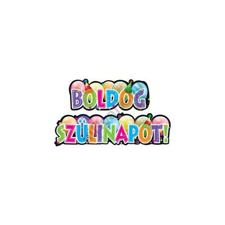 Boldog Szülinapot Feliratú Parti Banner