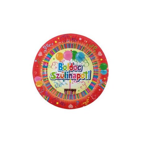 Boldog szülinapot tányér 24 cm