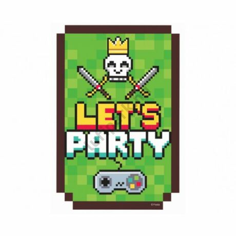 game on parti meghívó