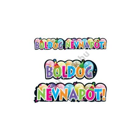 Boldog névnapot parti banner 148*27 cm