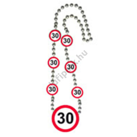 30-as sebességkorlátozó parti nyaklánc