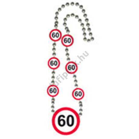 60-as sebességkorlátozó parti nyaklánc