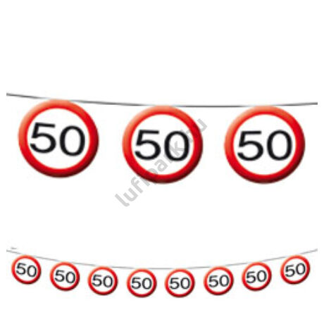 50-es sebességkorlátozó parti füzér