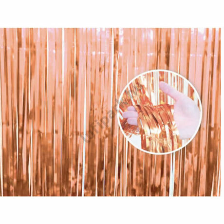 Party függöny, rose-gold, 90 X 240 cm