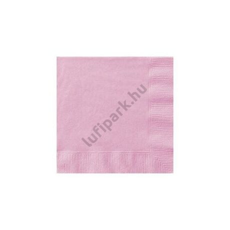 Pink Papír Parti Szalvéta - 33 cm x 33 cm, 20 db-os