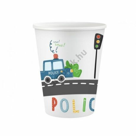 RENDŐRAUTÓ MINTÁS PARTI POHÁR