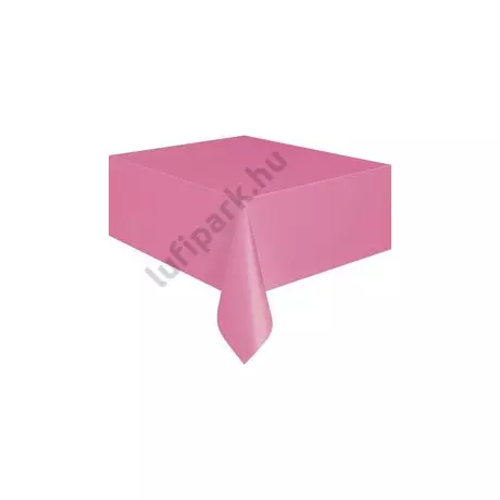 Hot Pink Műanyag Parti Asztalterítő - 137 cm x 274 cm