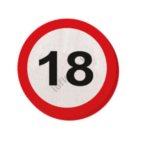 18-as számos sebességkorlátozó szalvéta