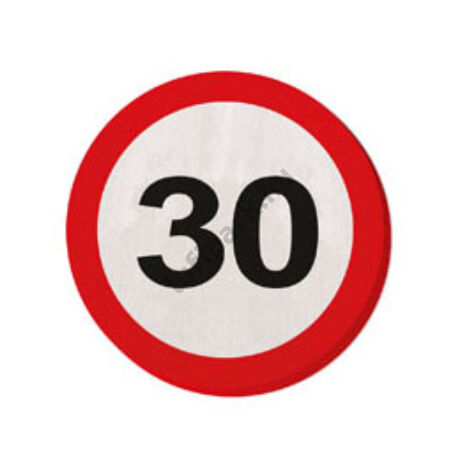 30. Számos Sebességkorlátozó Születésnapi Party Szalvéta - 30 cm, 20 db-os