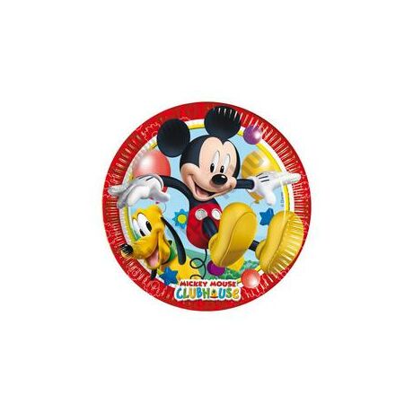 Mikiegér Playful Mickey Party Papírtányér - 23 cm, 8 db-os