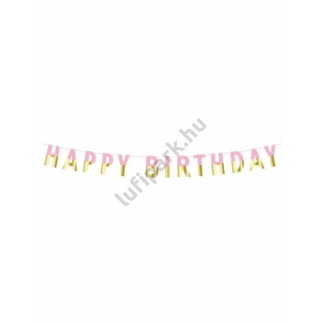 Happy Birthday papír felirat 