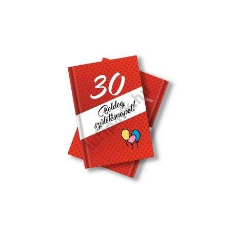 30. szülinapi könyv