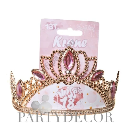 Miss 18 Rosegold, Köves Számos Szülinapi Tiara 18. Születésnapra