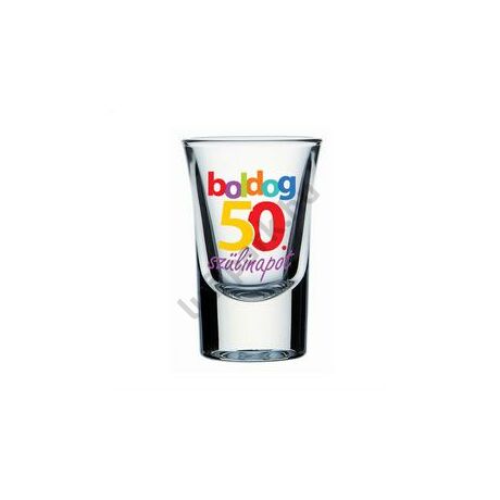 Boldog 50. Szülinapot Feliratú Feles Üve