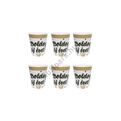 Boldog új évet elegáns papír pohár