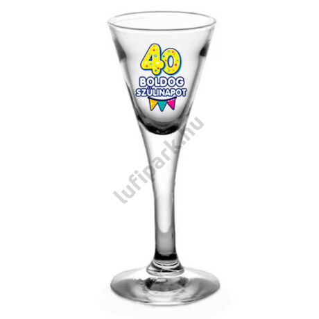 Talpas feles pohár 40 szülinapra