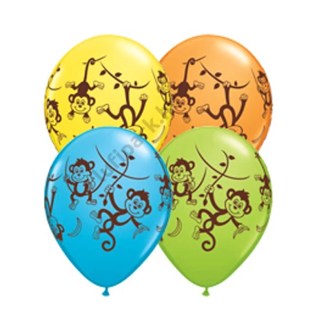 11 inch-es Mischievous Monkeys - Csintalan Majmok Assorted Lufi