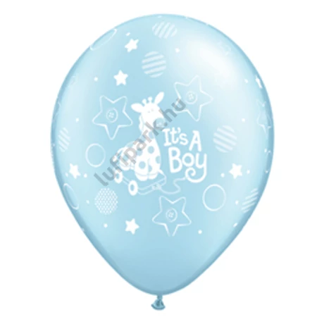 11 inch-es It is A Boy Soft Giraffe Pearl Light Blue Lufi 