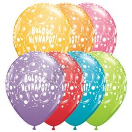 11 inch-es Boldog Névnapot Sparkling Balloons Festive Lufi 