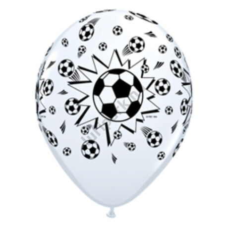 11 inch-es Soccer Balls White - Focilabdás Lufi