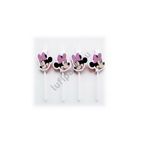 Minnie Egér - Minnie Mouse Parti Szívószál - 4 db-os