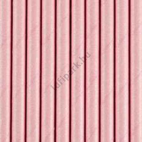 Papír szívószál, light pink 