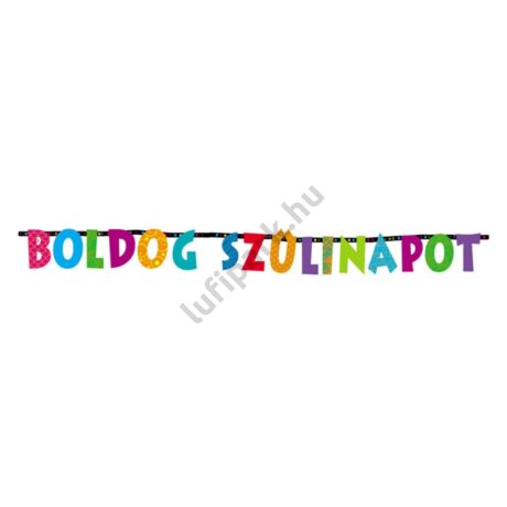 Boldog szülinapot betűfüzér 2,3 m