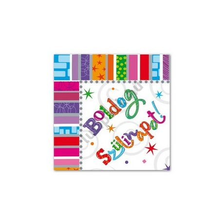 Boldog Szülinapot! Radiant Szalvéta - 33 cm x 33 cm, 20 db-os