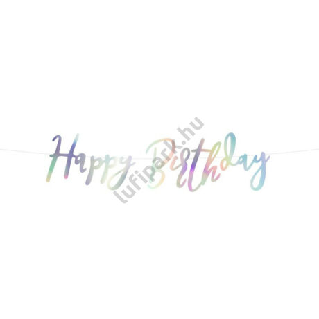 HAPPY BIRTHDAY FELIRAT, IRIZÁLÓ