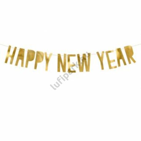 HAPPY NEW YEAR FELIRAT ARANY SZÍNBEN