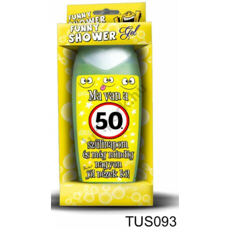 Ma van az 50. szülinapom tusfürdő