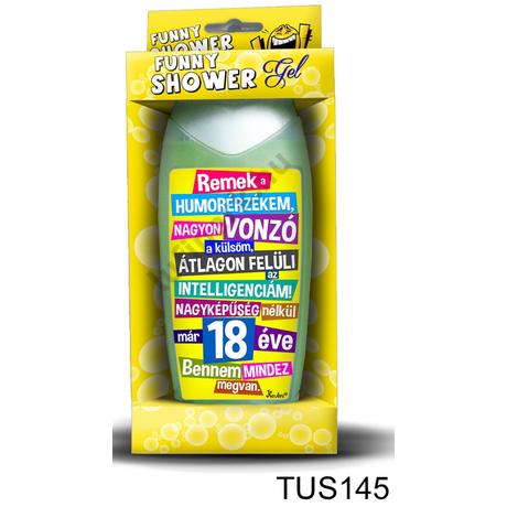 Tusfürdő 300 ml - 18 éve – Vicces 18. szülinapi ajándék