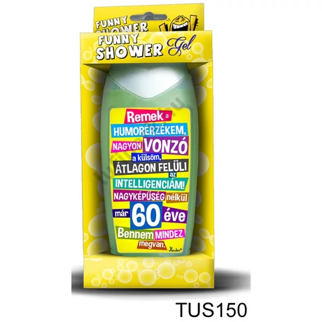 Tusfürdő 300 ml - 60 éve – Vicces 60. Szülinapi ajándék