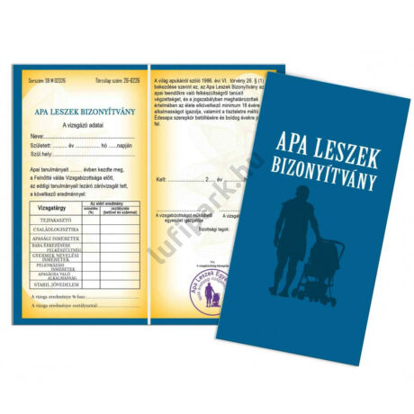 Apa leszek bizonyítvány