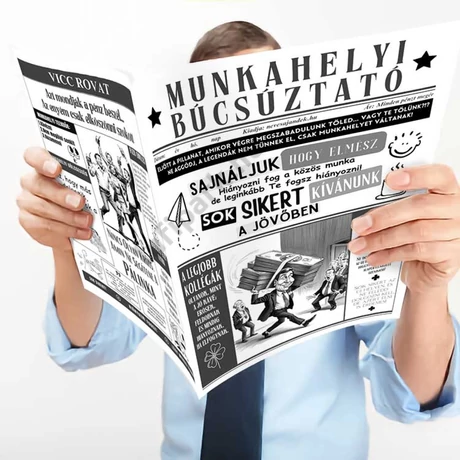 Munkahelyi búcsúztató újság