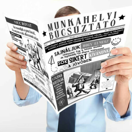 Munkahelyi búcsúztató újság