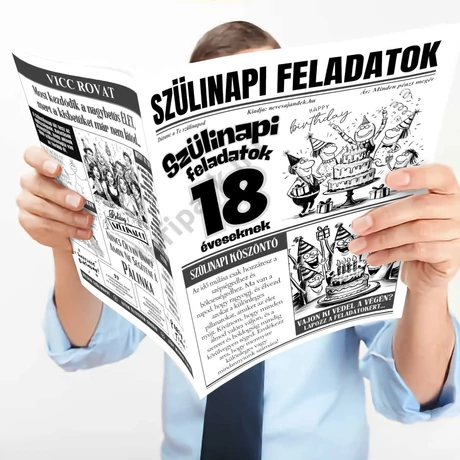 18 éveseknek szülinapi feladatok újság
