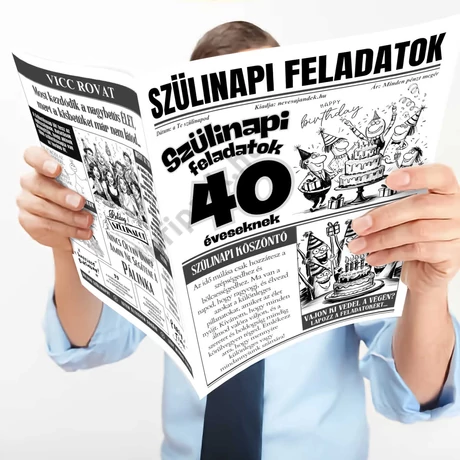 40 éveseknek szülinapi feladatok újság