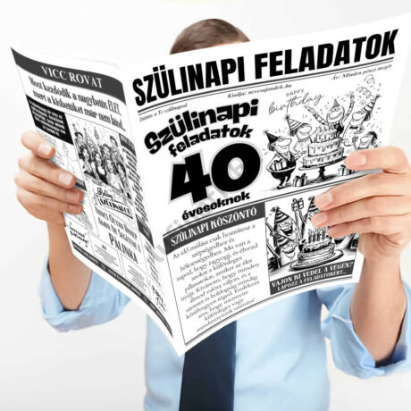 40 éveseknek szülinapi feladatok újság