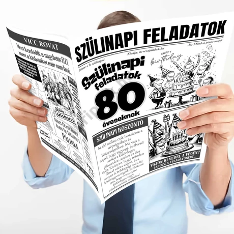 80 éveseknek szülinapi feladatok újság