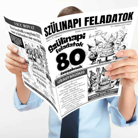 80 éveseknek szülinapi feladatok újság