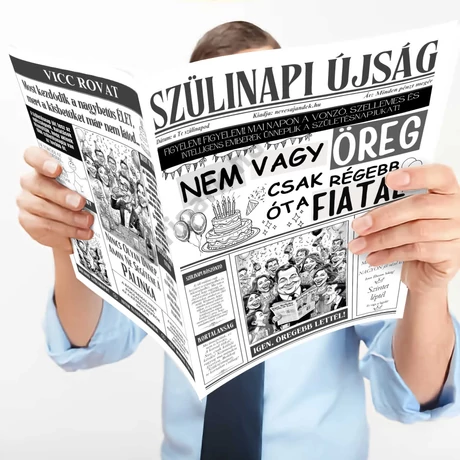 Nem vagy öreg.... szülinapi újság