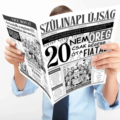 20 nem öreg... szülinapi újság