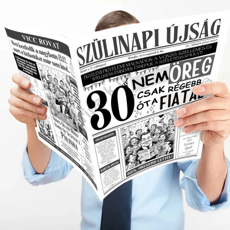30 nem öreg ... szülinapi újság