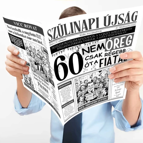 60 nem öreg... szülinapi újság