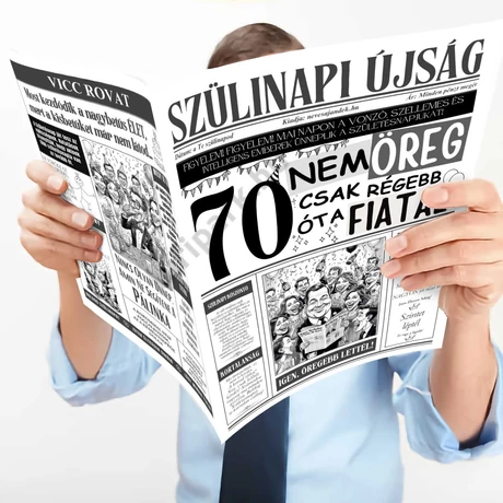 70 nem öreg... szülinapi újság