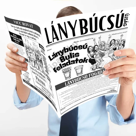 Lánybúcsú újság