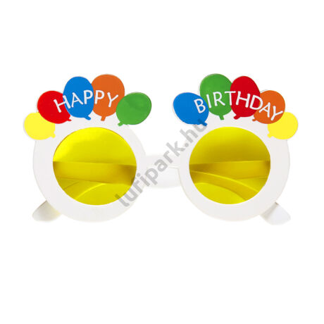 Happy birthday szemüveg
